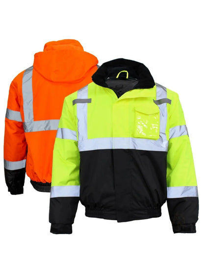 Zodok Hi-Vis Class 3 Safety Bomber Jacket