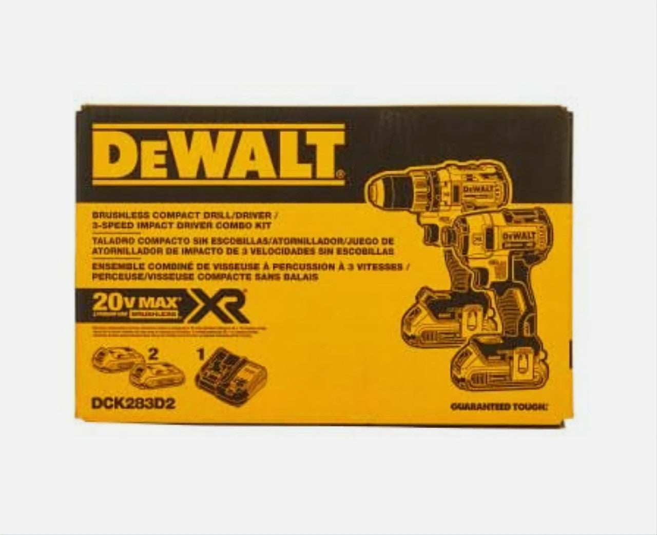 Dewalt 20v Drill/Impact 2 batteries Charger