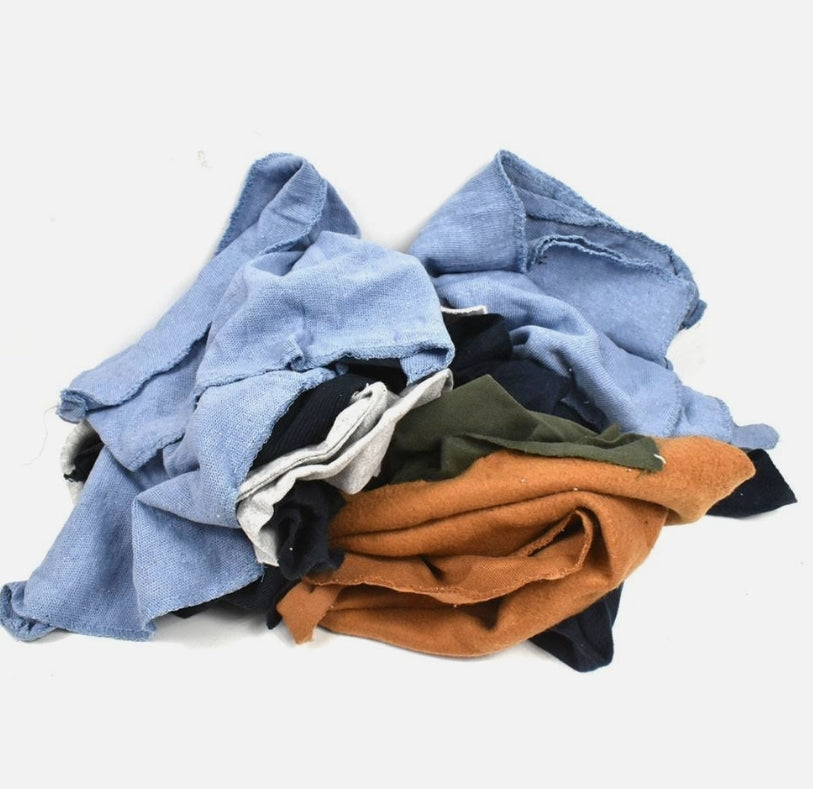 BAG OF RAGS - 1LB. OF 100% COTTON ASSORTED